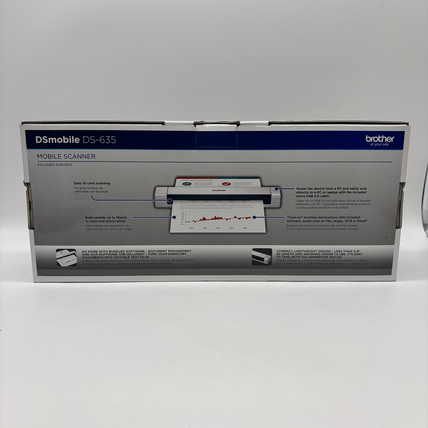 New Brother Portable DSmobile Color Mobile Scanner DS-635