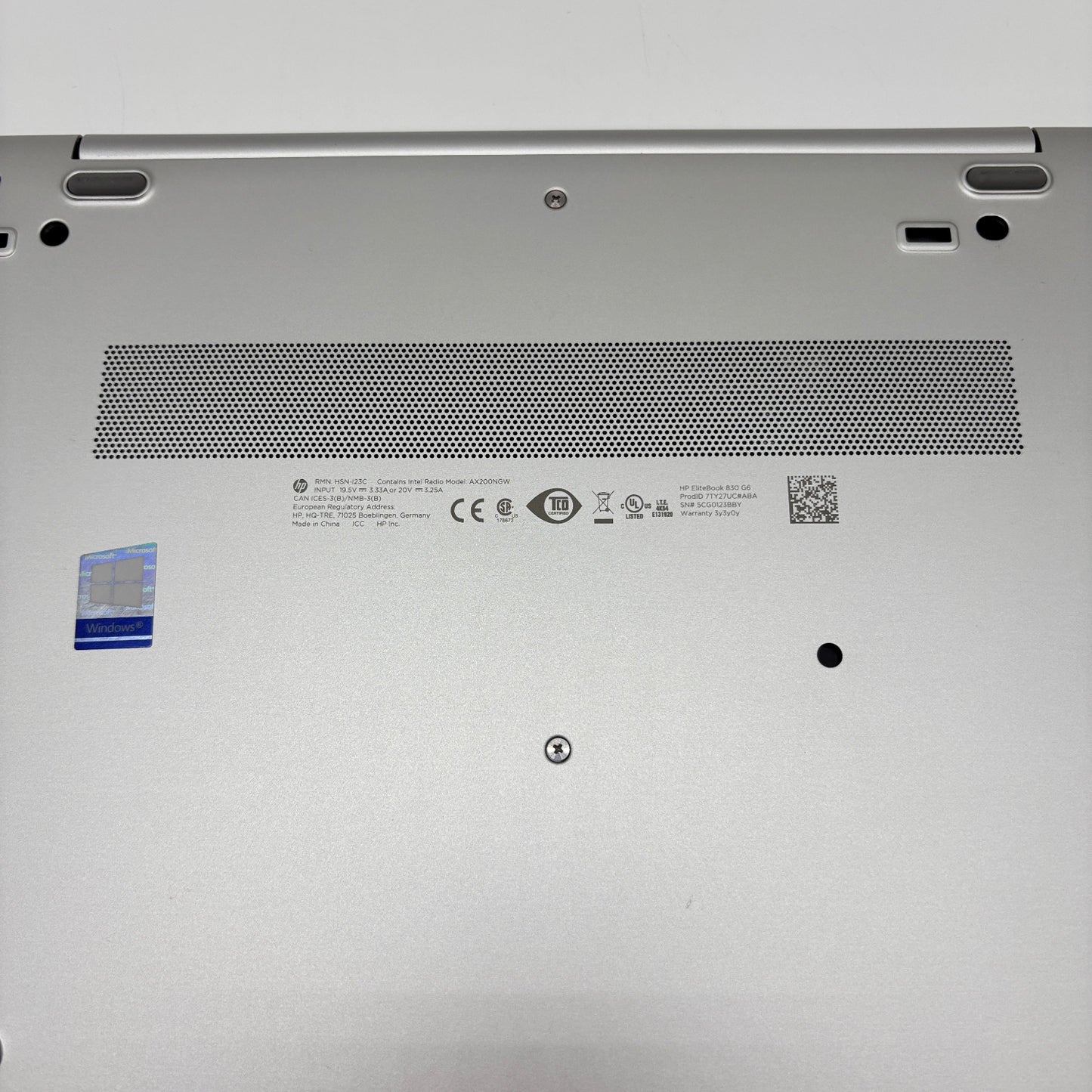 HP Elitebook 830 G6 AX200GNW 13.3" i7-8665U 2.1GHz 16GB RAM 256GB SSD