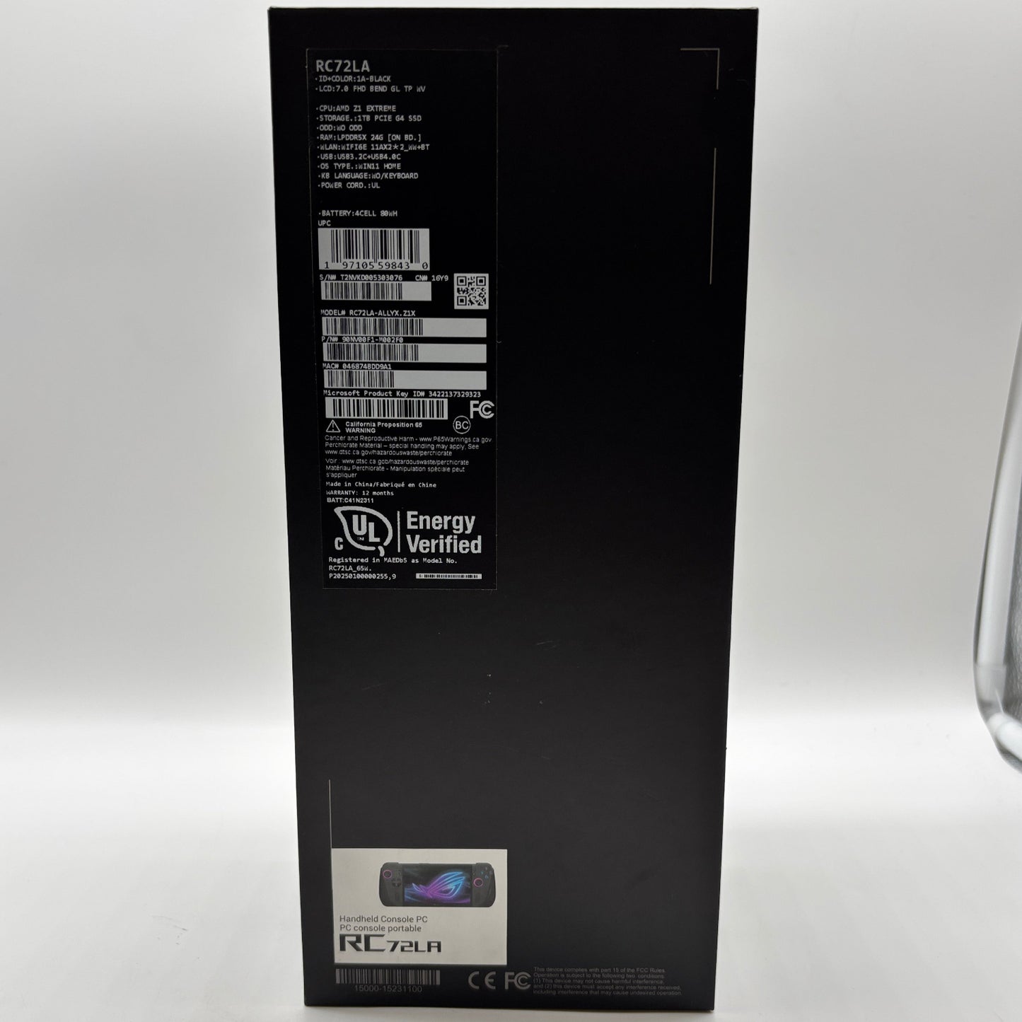 Asus ROG Ally X 7" AMD Ryzen Z1 Extreme 24GB RAM 1TB Black