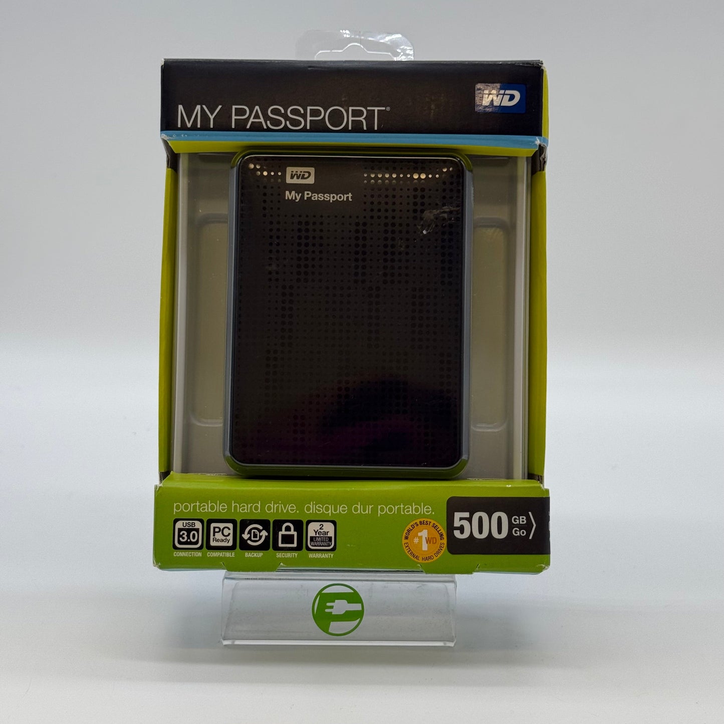 New WD My Passport Portable Hard Drive WDBKXH5000ABK-NESN