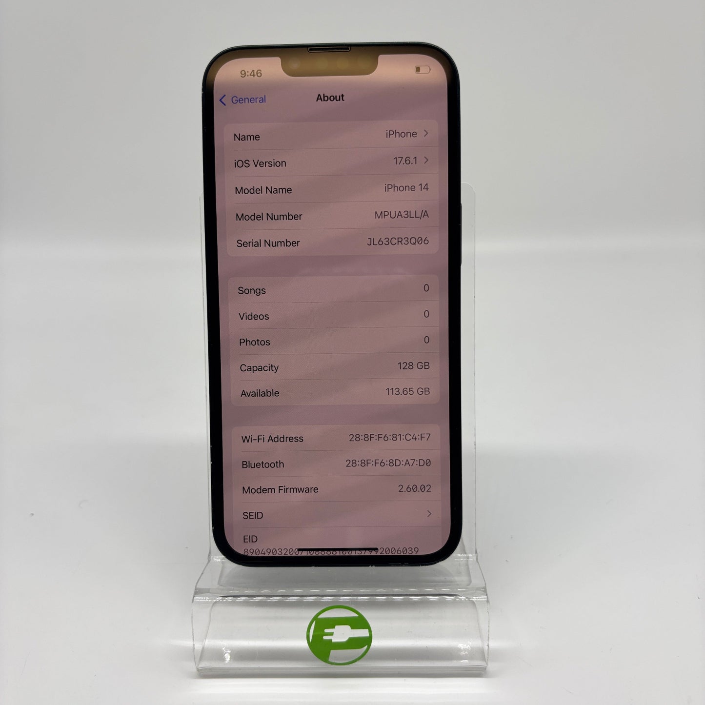 T-Mobile Apple iPhone 14 128GB Midnight MPUA3LL/A