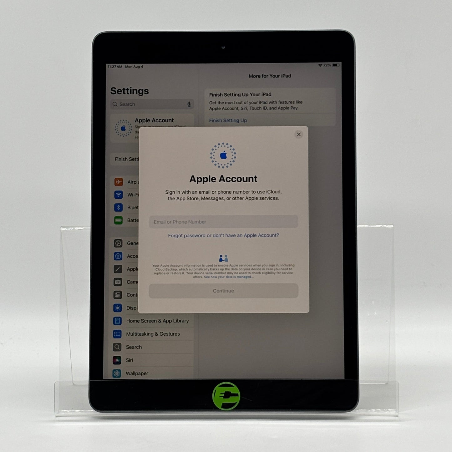 WiFi Only Apple iPad 8th Gen 32GB SPACE GRAY MYL92LL/A