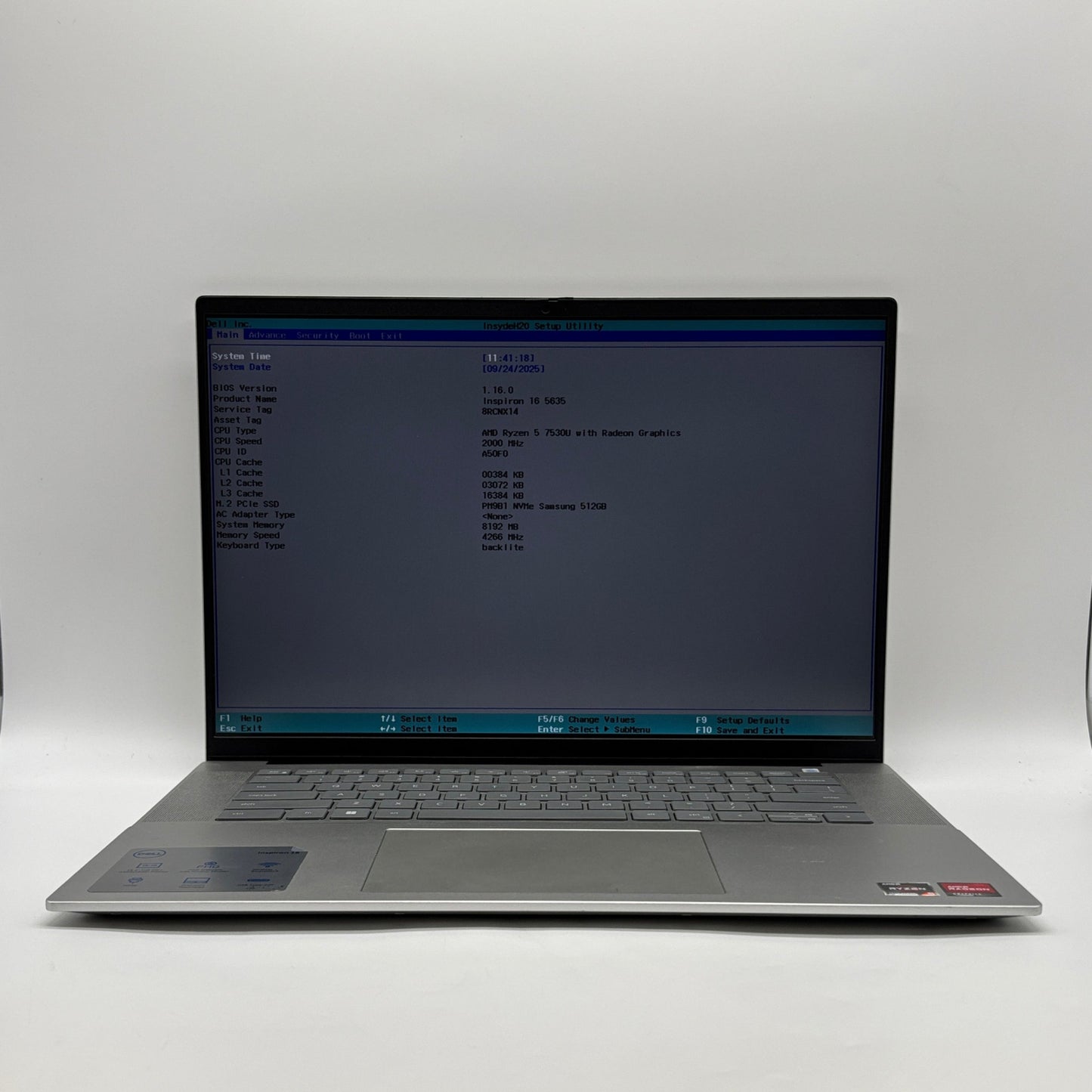 Dell Inspiron 16 5635 P125F 16" Ryzen 5 5500U 2.0GHz 16GB RAM 1TB SSD