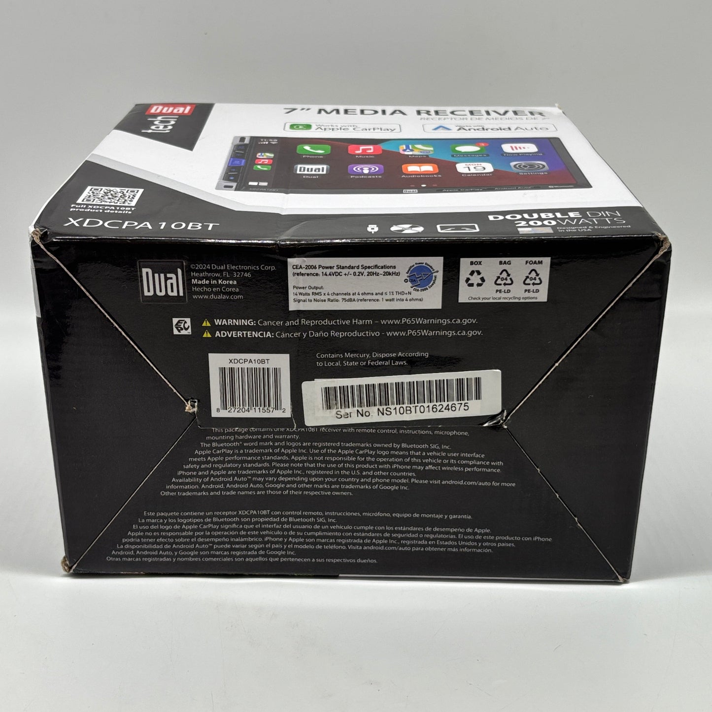 New Dual Tech 7" Media Receiver Media Receiver XDCPA10BT