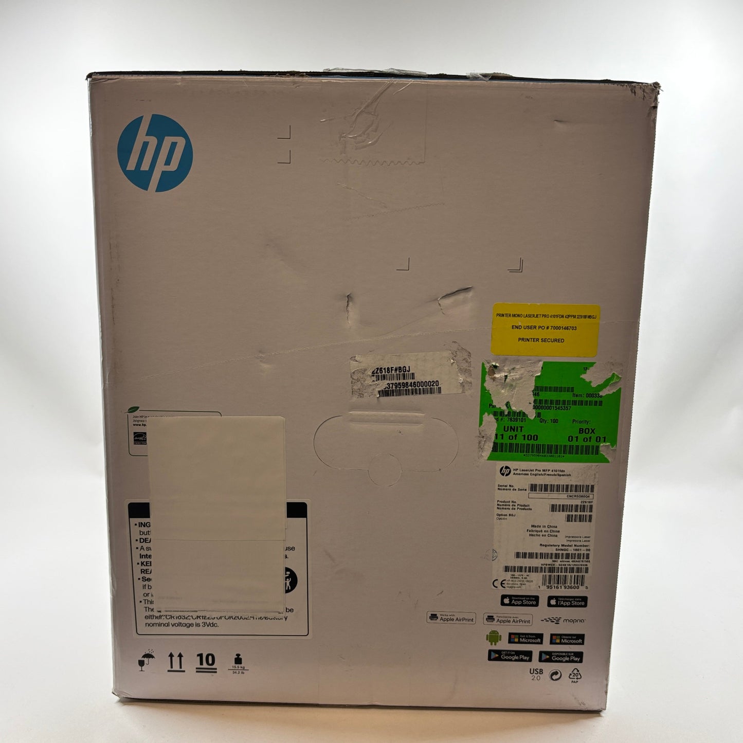 New HP Laser Jet Pro All-in-One Printer Copier Scanner and Fax