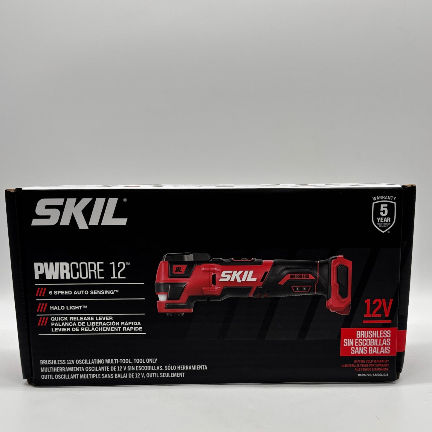 New SKIL PWRCORE 12 OS592701 12V Cordless Oscillating Multi Tool