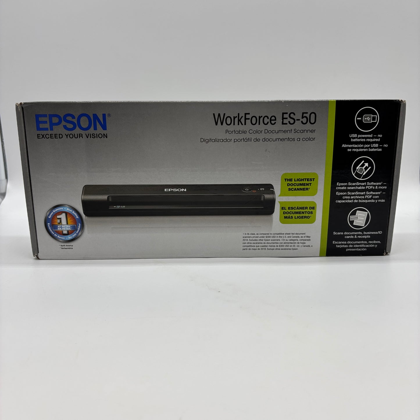 New Epson WorkForce Portable Document Scanner ES-50