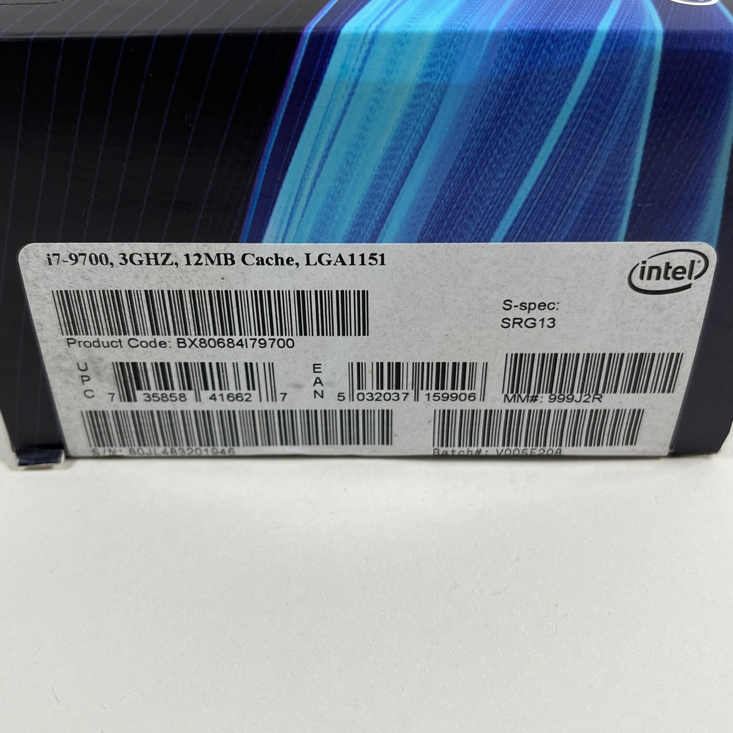 New Intel Core i7-9700 3.00GHz 8 Core BX80684I79700 LGA1151