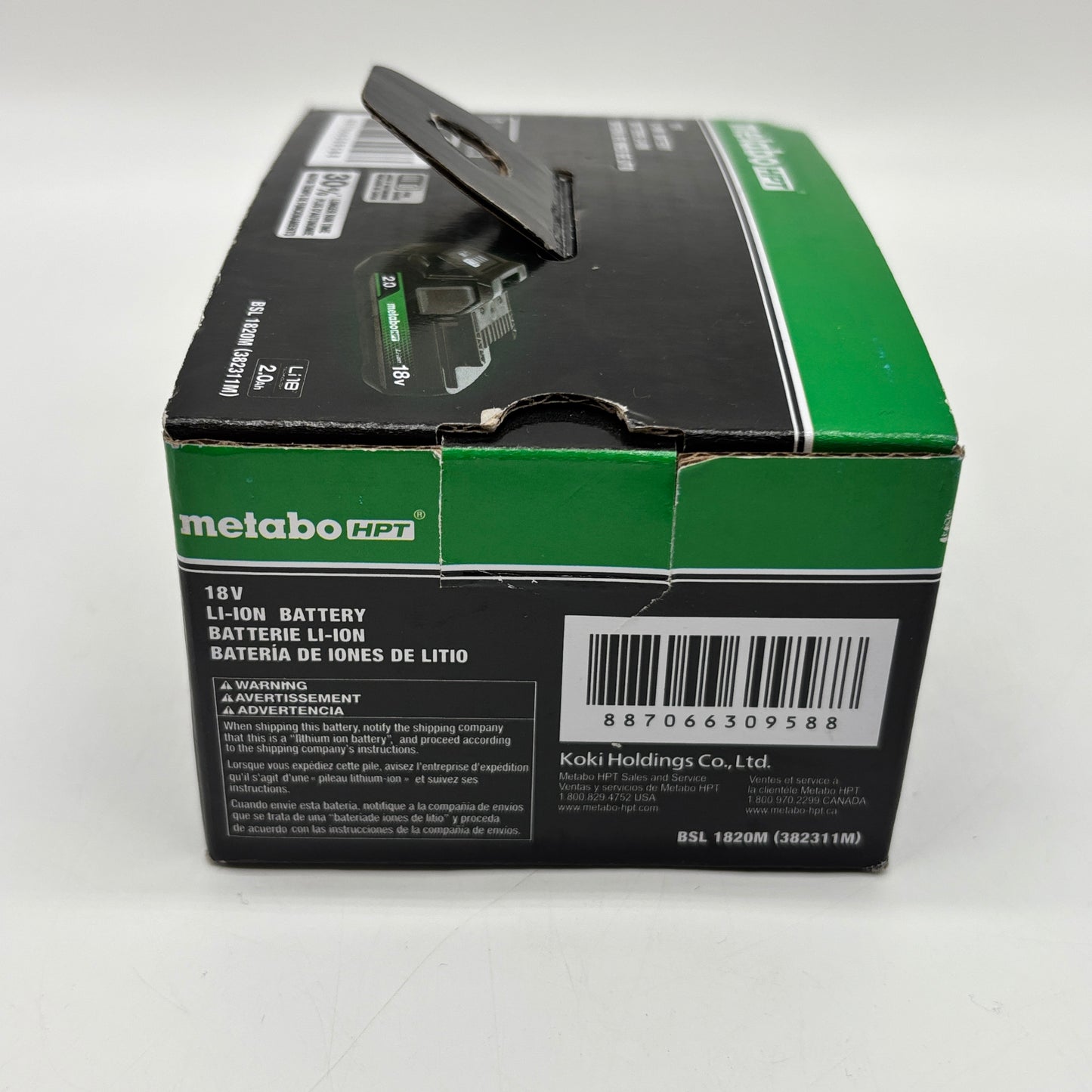 New Metabo HPT 18V Li-Ion Battery BSL 1820M