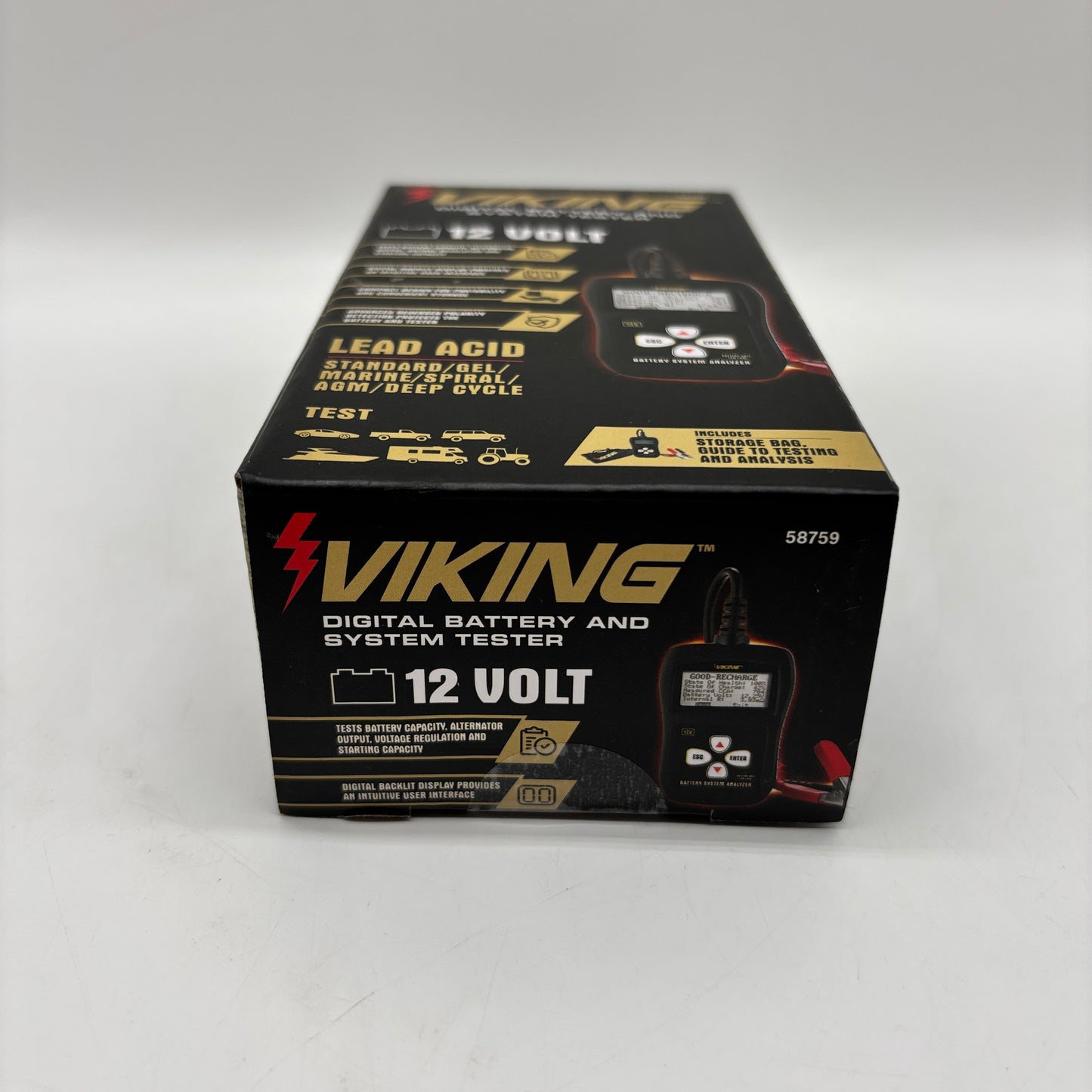 New Viking 58759 12V Digital Battery and System Tester
