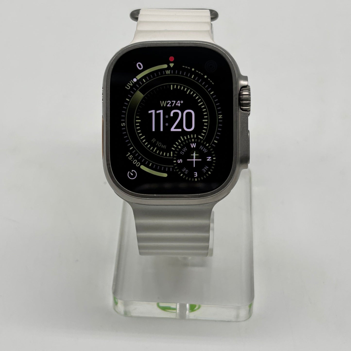 Unlocked Apple Watch Ultra 49MM Natural Titanium White Magnetic Link MNH83LL/A