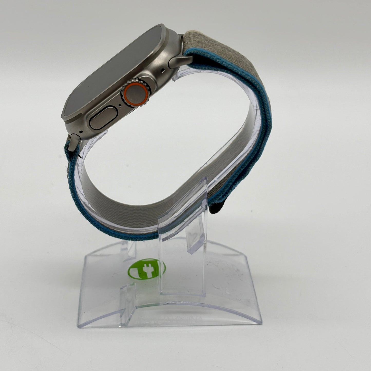 Unlocked Apple Watch Ultra 49MM Natural Titanium Tan/Blue Trail Band MQF33LL/A