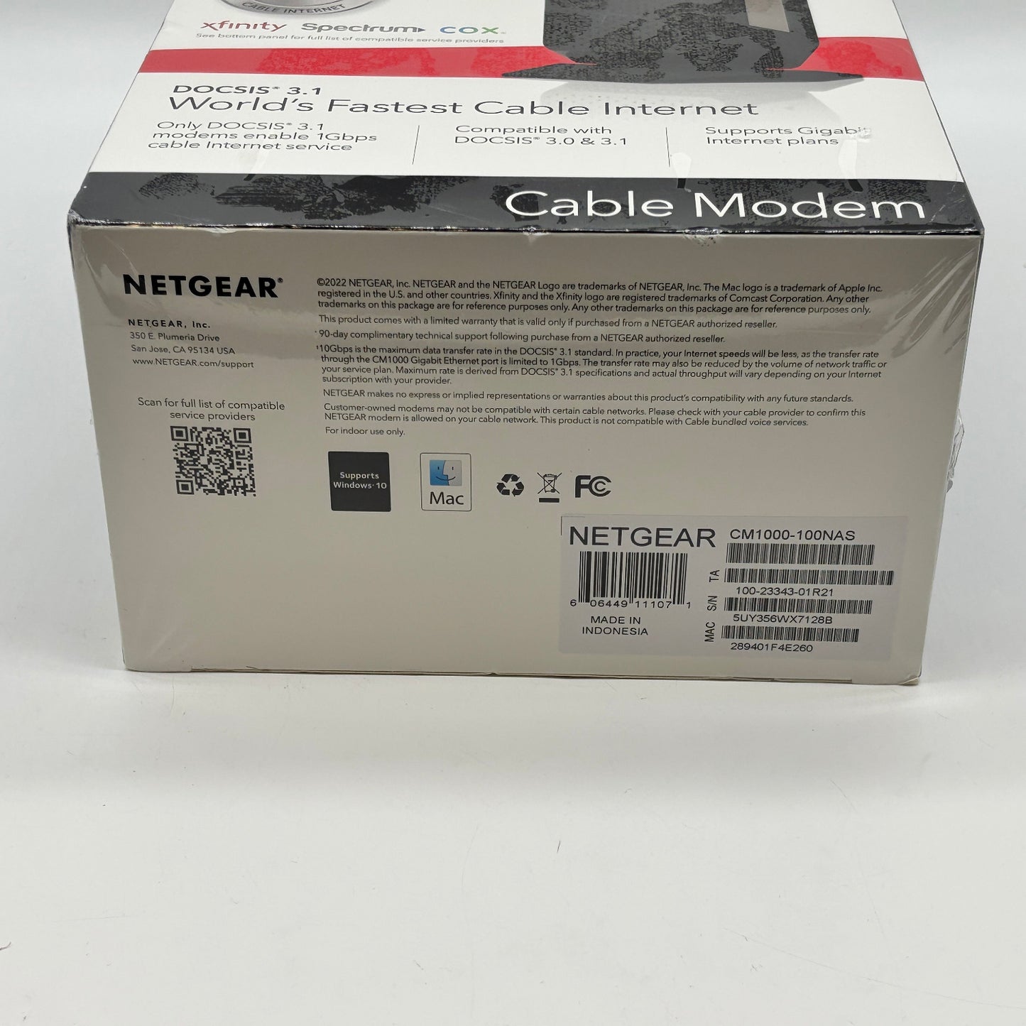 New Netgear CM1000 Ultra-High Speed Cable Modem DOCSIS 3.1