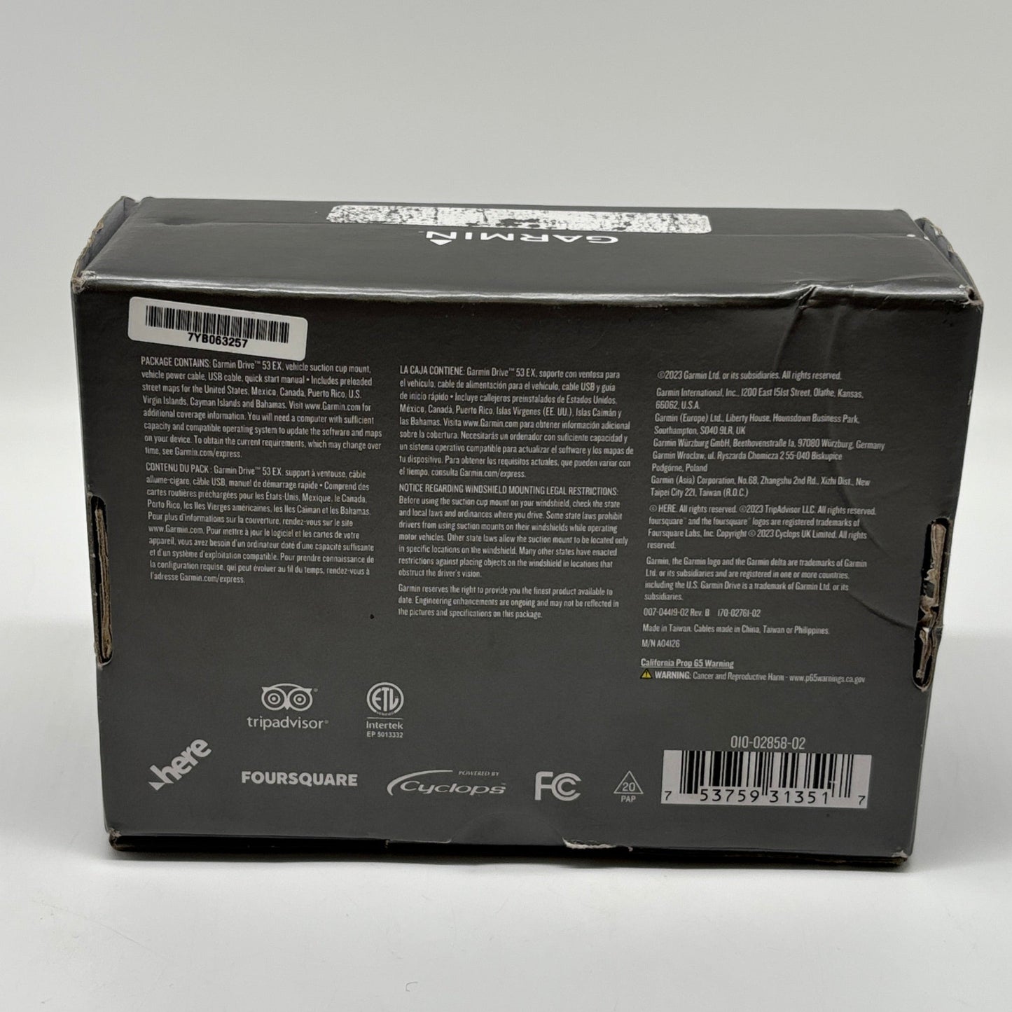 New Garmin DriveSmart 53EX 5" GPS Navigator 010-02858-02