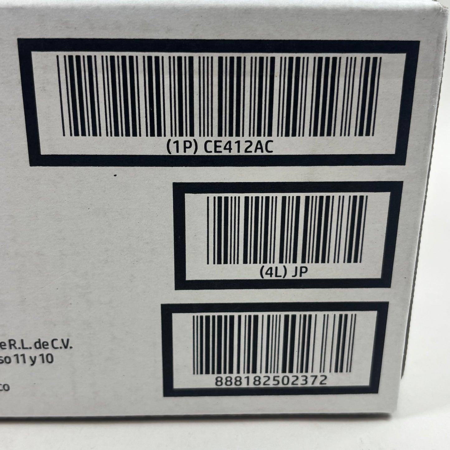 New HP CE412AC CE412-00907 Yellow LaserJet Toner Cartridge MFG Date 03/2023