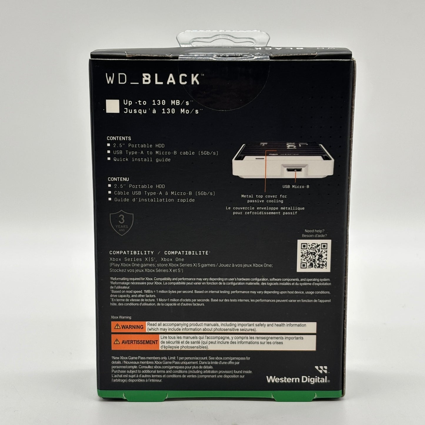 New Western Digital WD_Black For Xbox Portable HDD P10