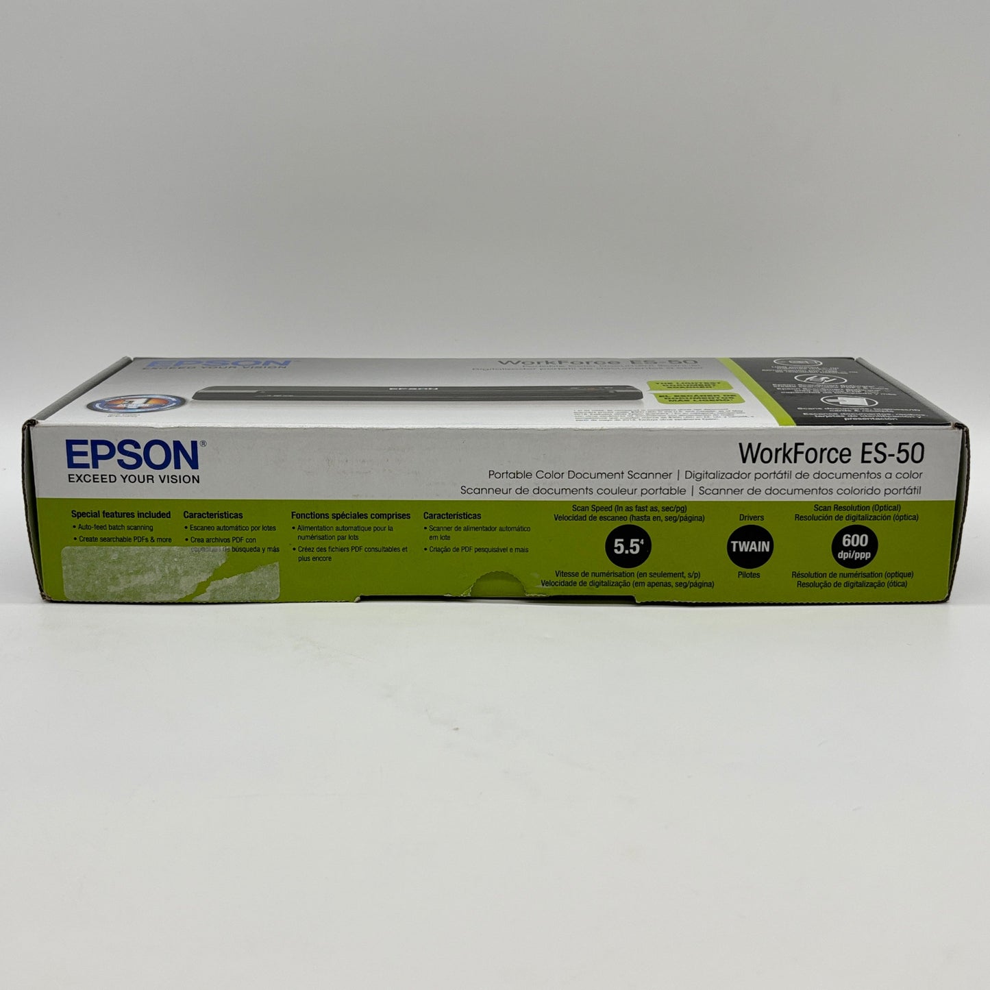 New Epson WorkForce Portable Document Scanner ES-50