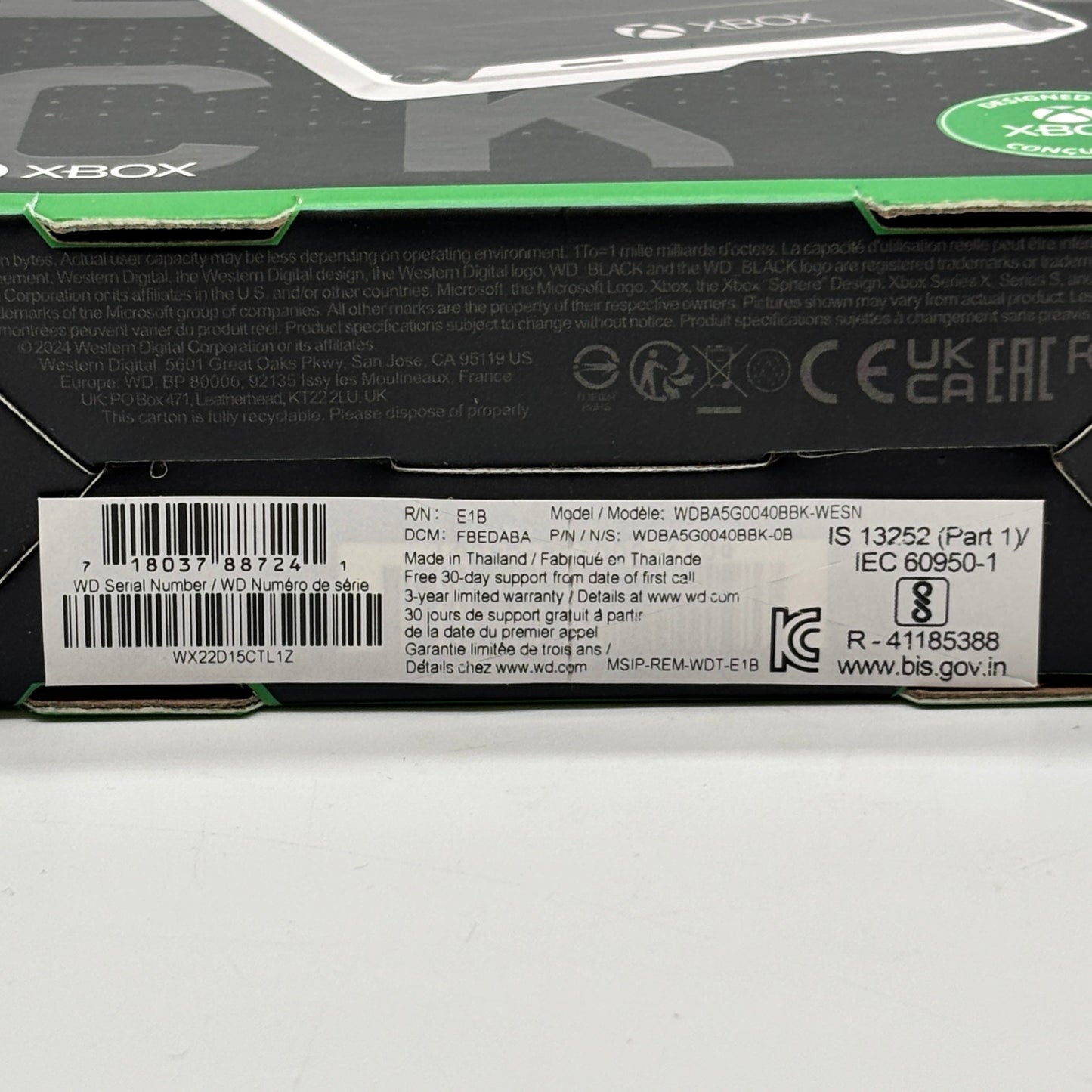 New Western Digital WD_Black For Xbox Portable HDD P10