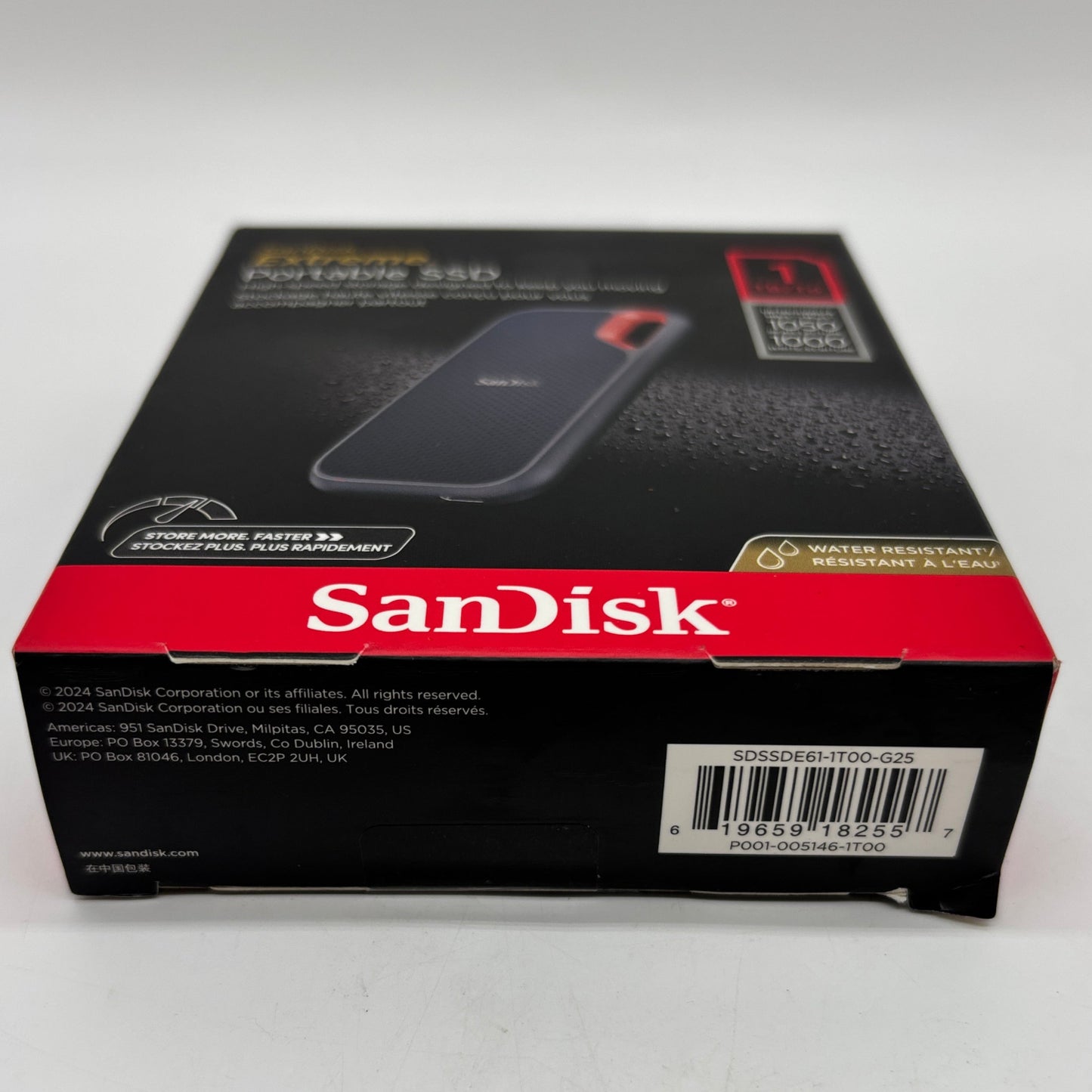 New SanDisk Extreme 1TB Portable SSD SDSSDE61-1T00-G25