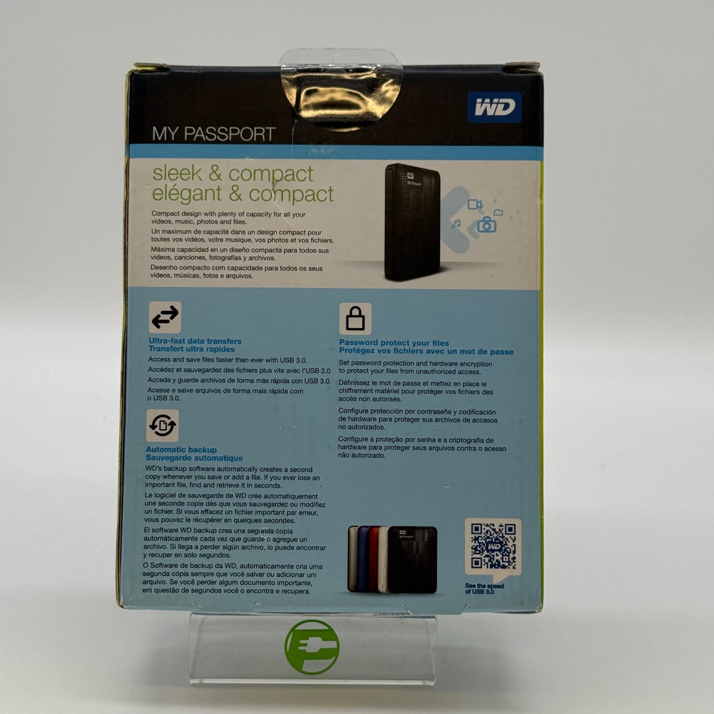 New WD My Passport Portable Hard Drive WDBKXH5000ABK-NESN