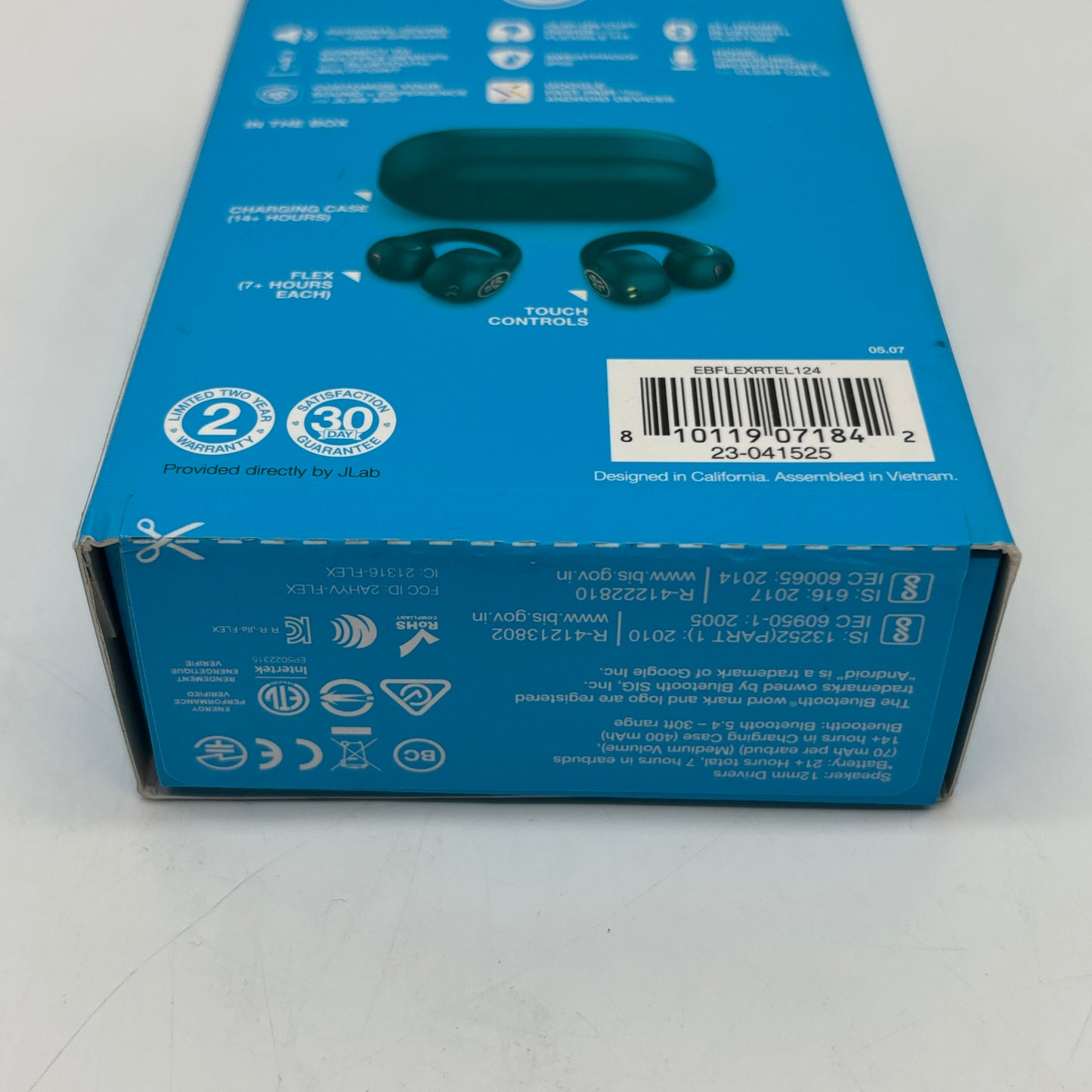 New JLab Flex Open Wireless Earbuds Green EBFLEXRTEL124