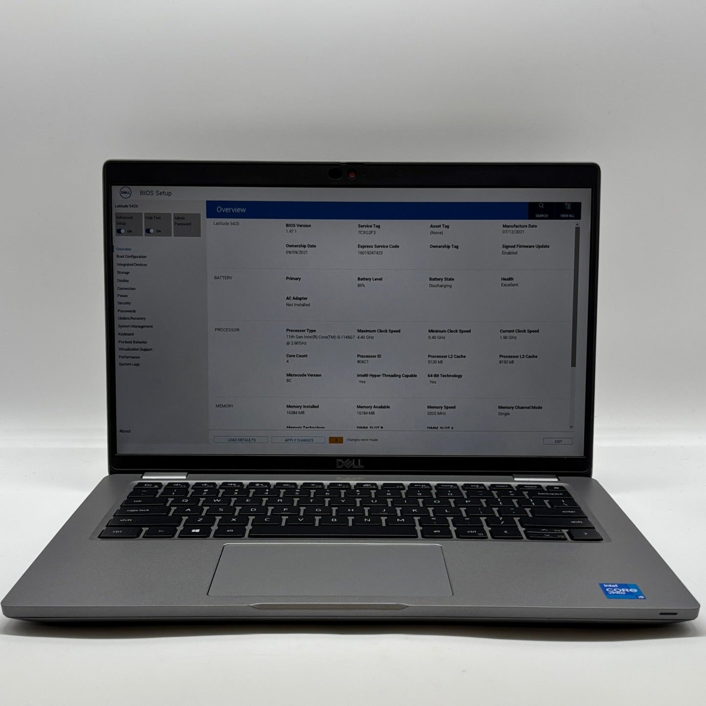 Dell Latitude 5420 14" i5-1145G7 1.5GHz 16GB RAM 256GB SSD