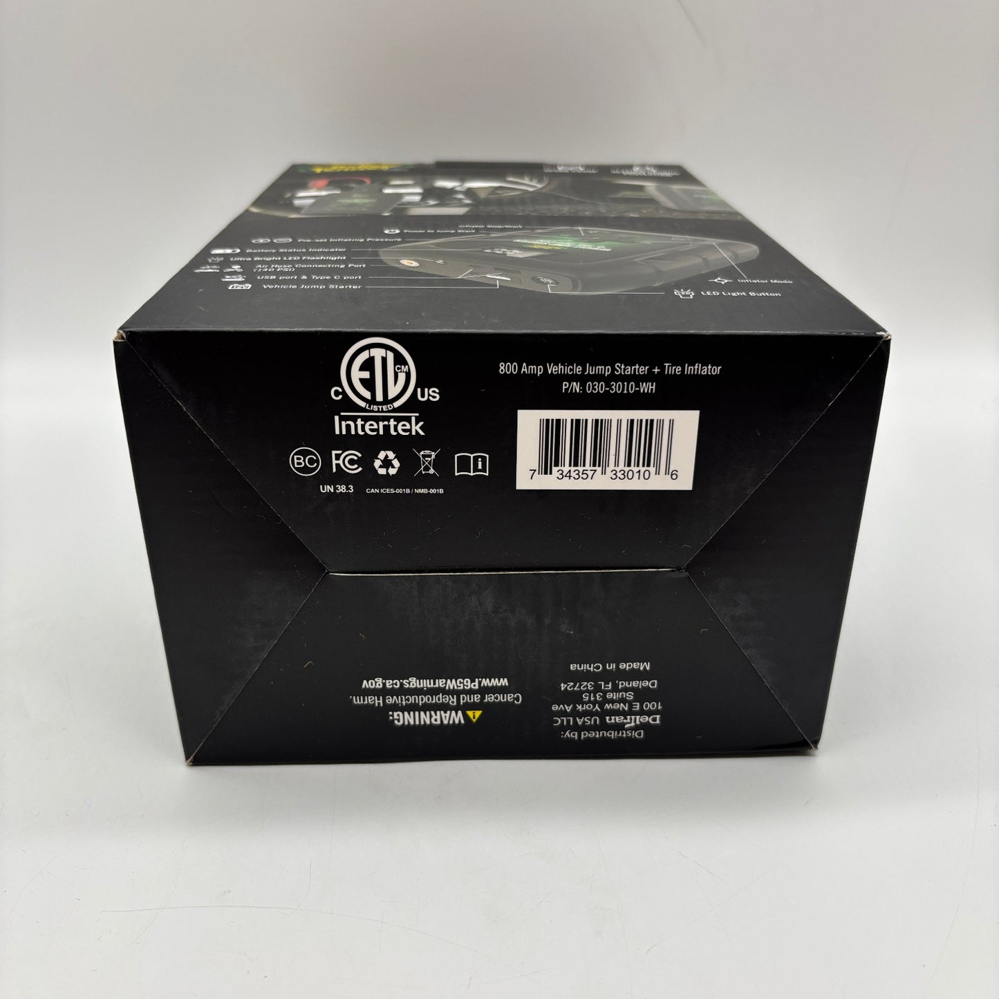 New Battery Tender 800 Amp Vehicle Jumpstarter + Tire Inflator 030-3010-WH