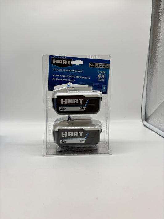 New Hart 20 v 2 Pack Lithium-Ion Battery  HPB23