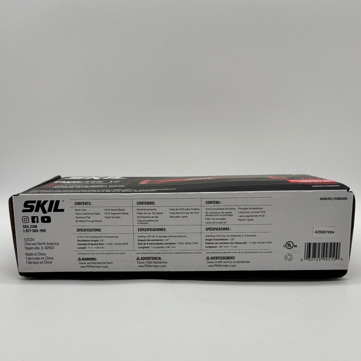 New SKIL PWRCORE 12 OS592701 12V Cordless Oscillating Multi Tool
