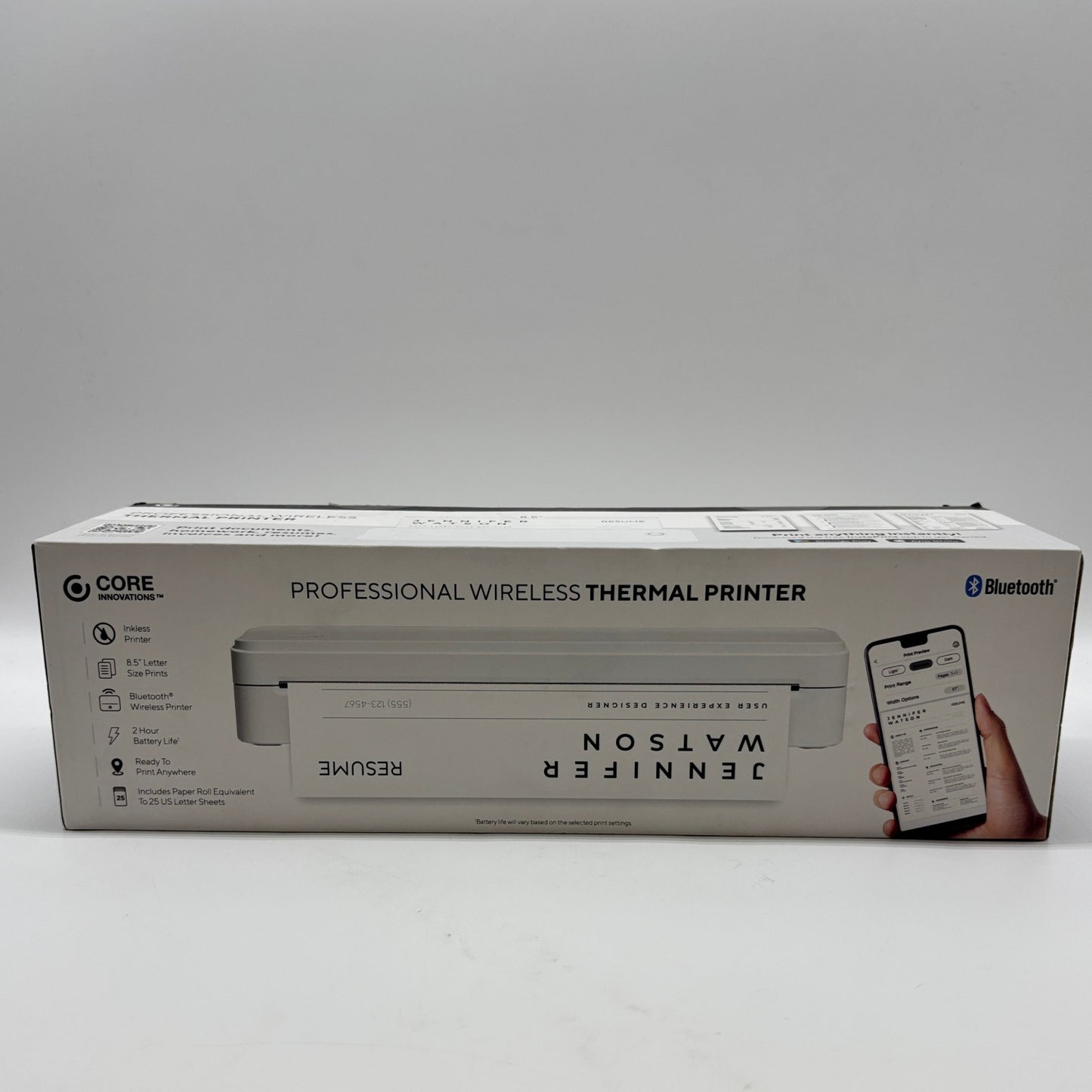 New Core Innovations Professional Wireless Thermal Printer CTP100LG