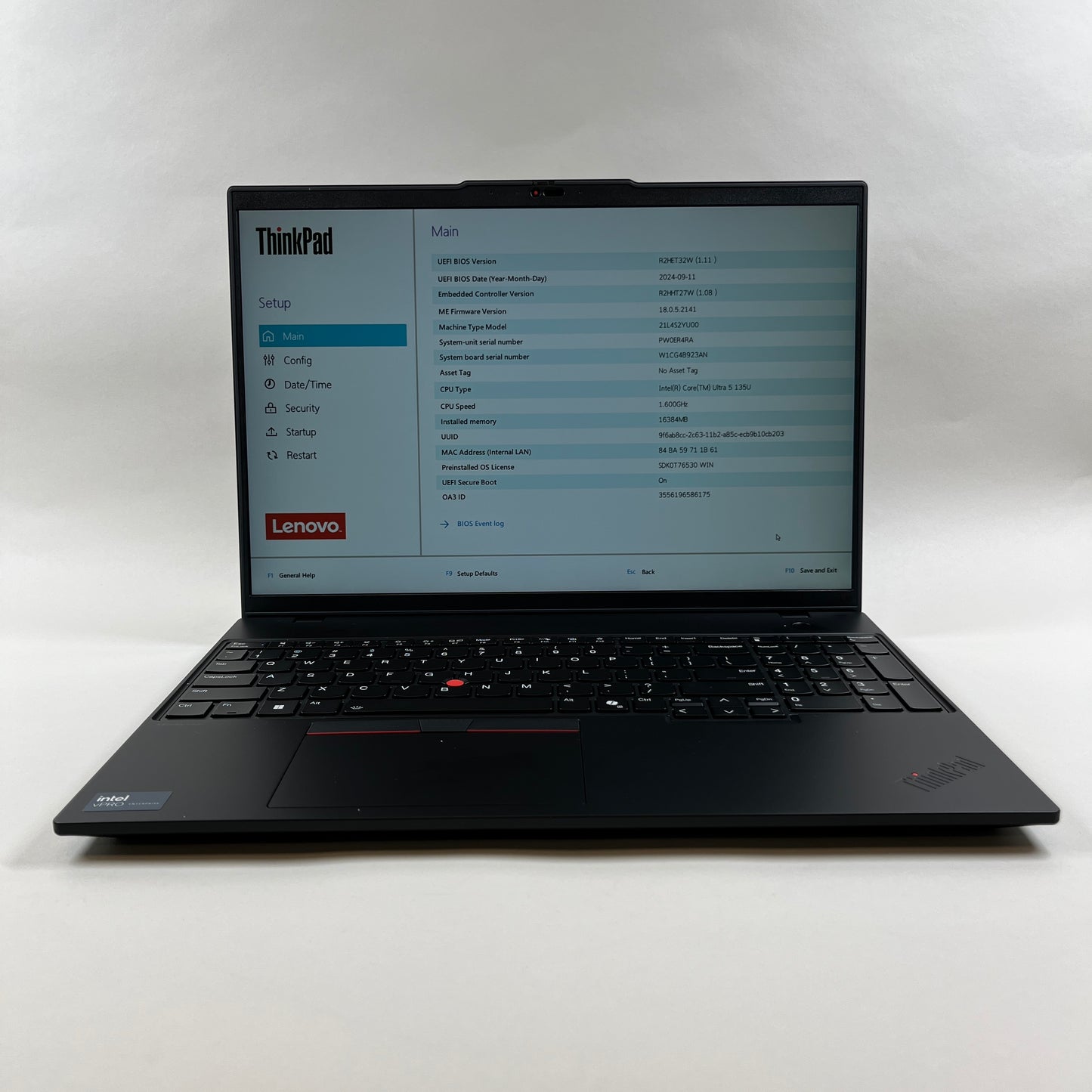 Lenovo ThinkPad L16 Gen 1 WUXGA 16" Core Ultra 5 135U 1.6GHz 16GB RAM 256GB SSD