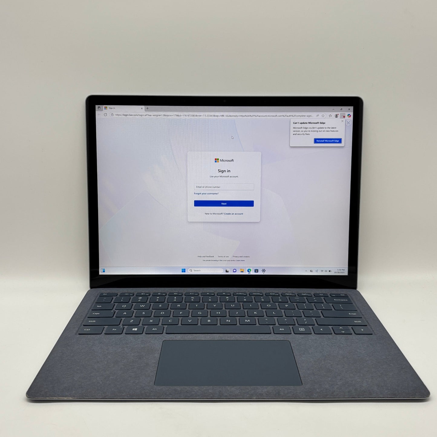 Microsoft Surface Laptop 4 1950 13.5" i7-1185G7 3.0GHz 16GB RAM 512GB SSD