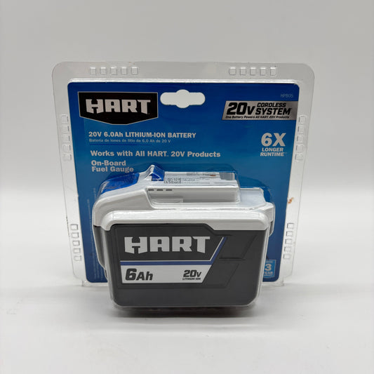 New Hart 20V 6.0 Ah Lithium ion Battery Battery HPB05