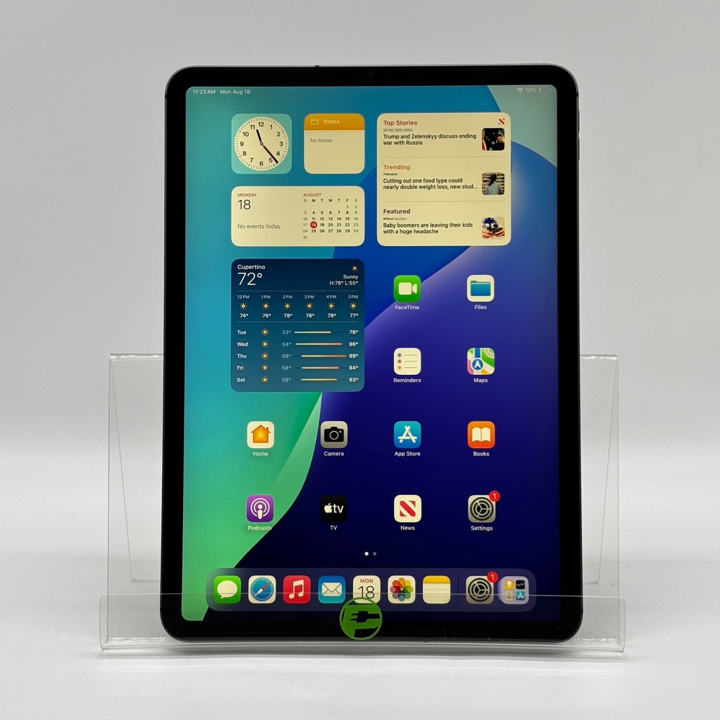 Unlocked Apple iPad Pro 11" 2nd Gen 256GB Space gray MXEW2LL/A