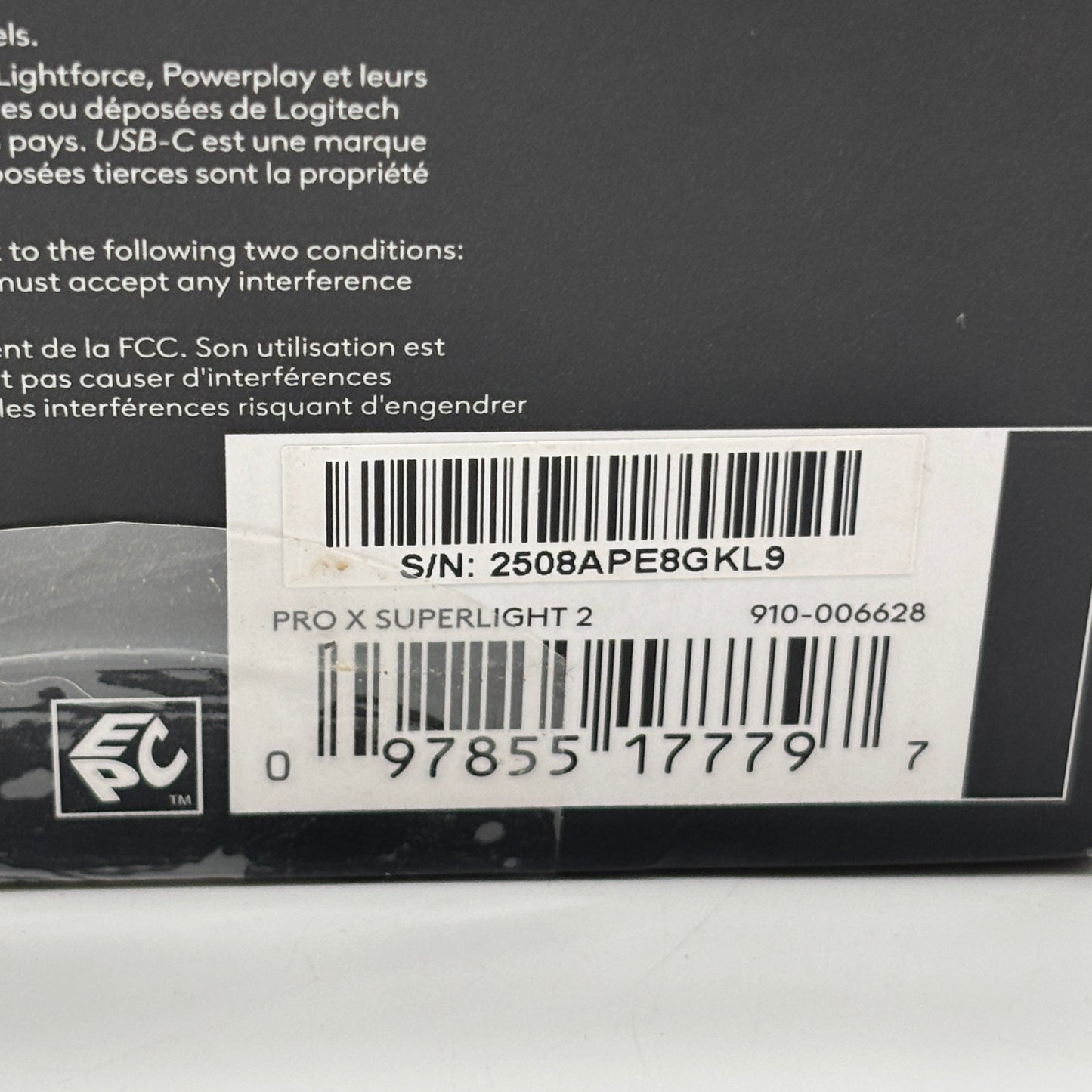 New Logitech Pro X SuperLight 2 Wireless Mouse MR0097