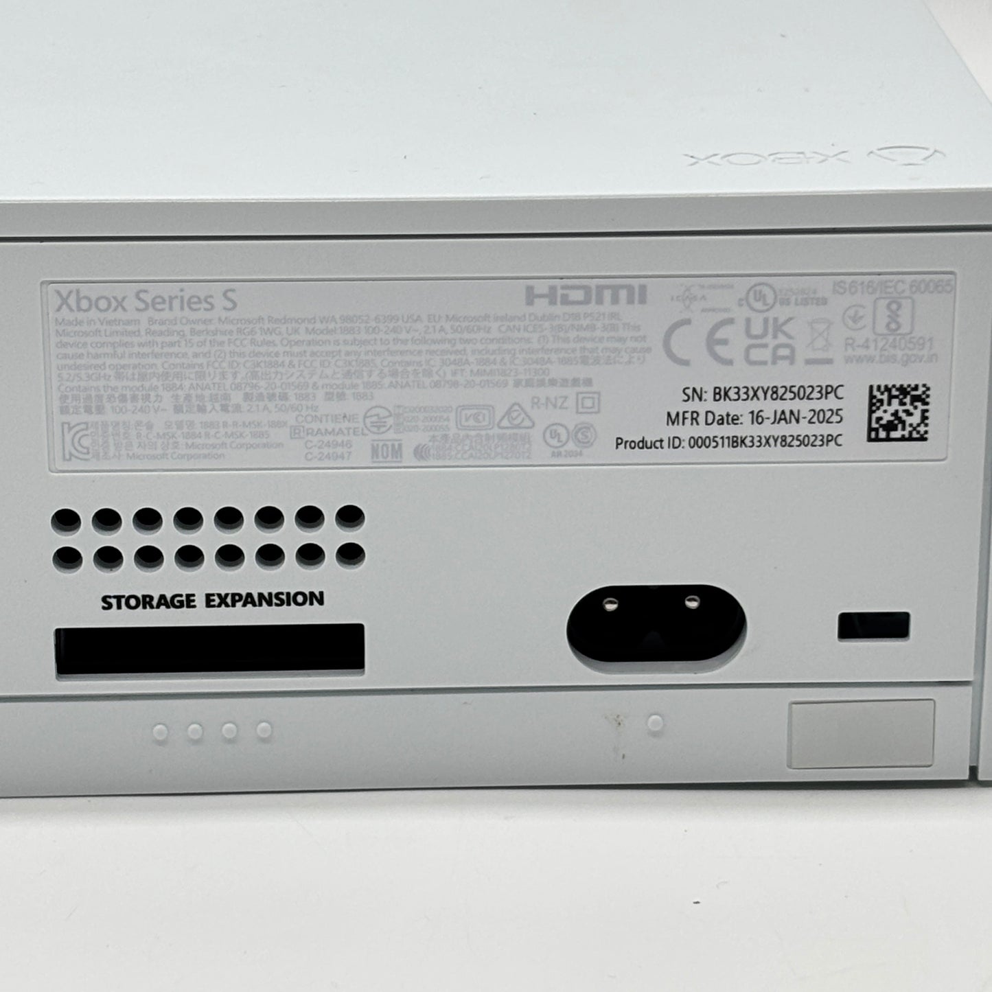 Microsoft Xbox Series S 512GB Console Gaming System White 1883