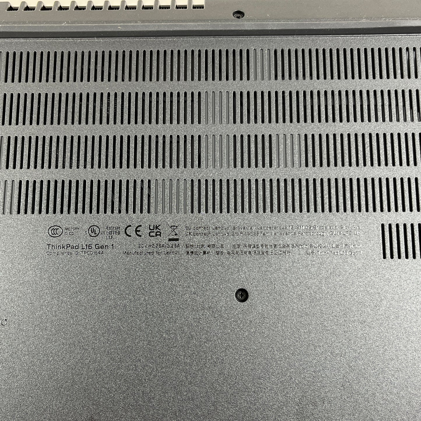 Lenovo ThinkPad L16 Gen 1 WUXGA 16" Core Ultra 5 135U 1.6GHz 16GB RAM 256GB SSD