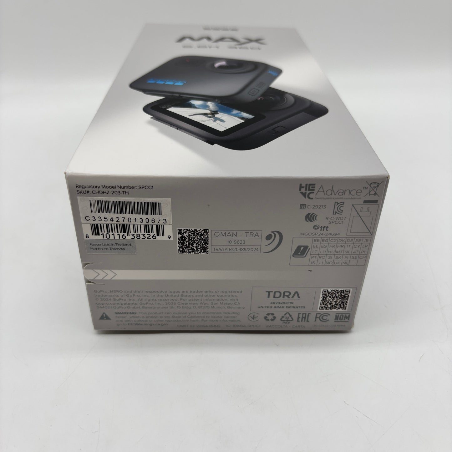 New GoPro Max 16.6MP 5.6K 360 Action Camera CHDHZ-202