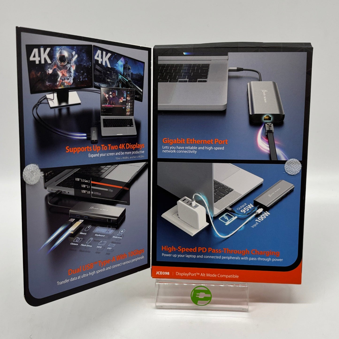 New j5create USB-C Dual 4K HDMI Mini Dock JCD398