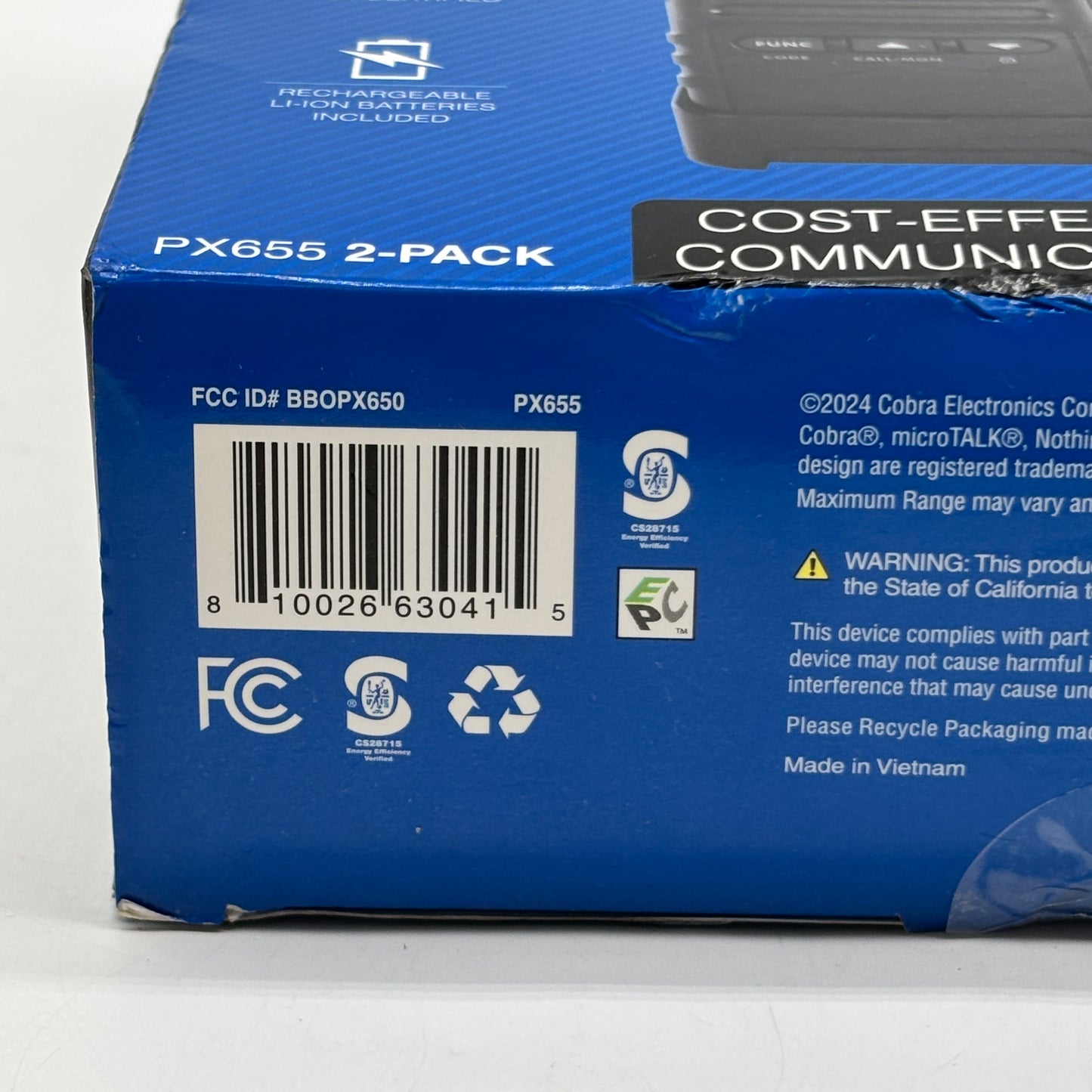 New Cobra PX655 2-Pack Pro Business Radios