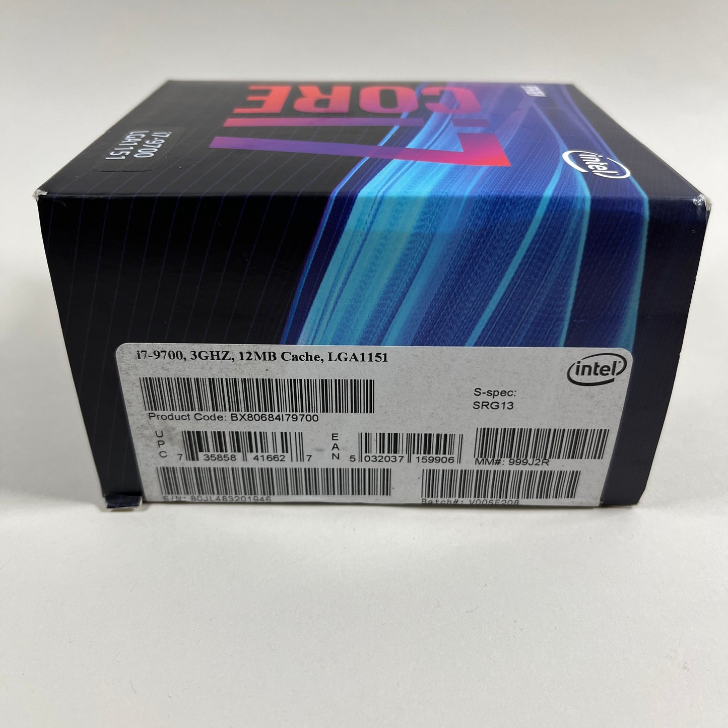 New Intel Core i7-9700 3.00GHz 8 Core BX80684I79700 LGA1151