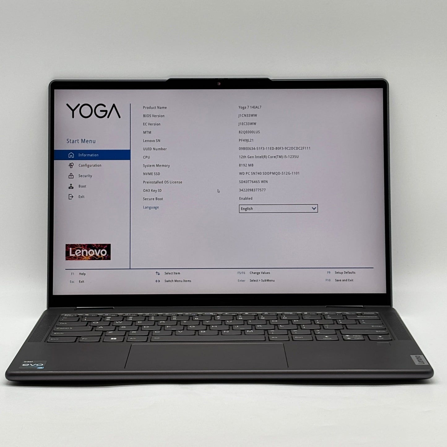 Lenovo Yoga 7 14" i5-1235U 1.3GHz 8GB RAM 512GB SSD