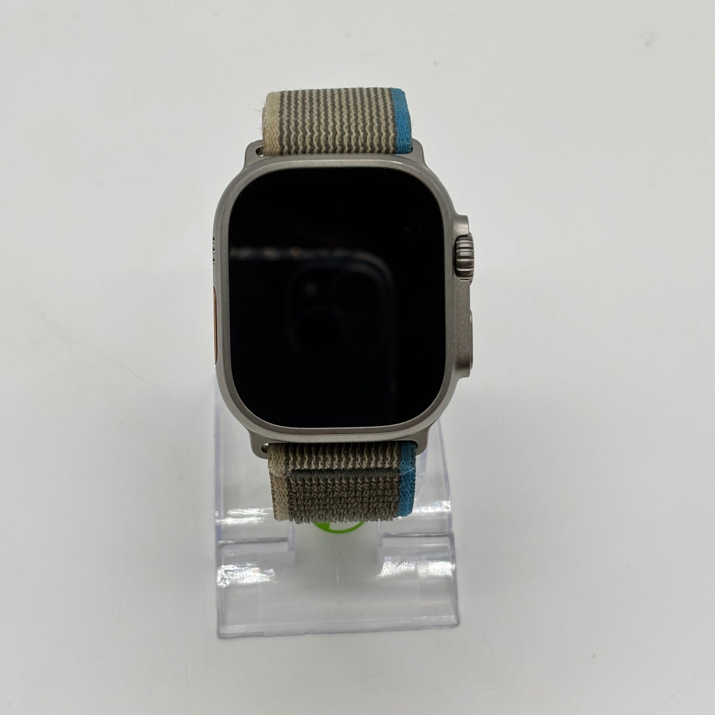 Unlocked Apple Watch Ultra 49MM Natural Titanium Tan/Blue Trail Band MQF33LL/A