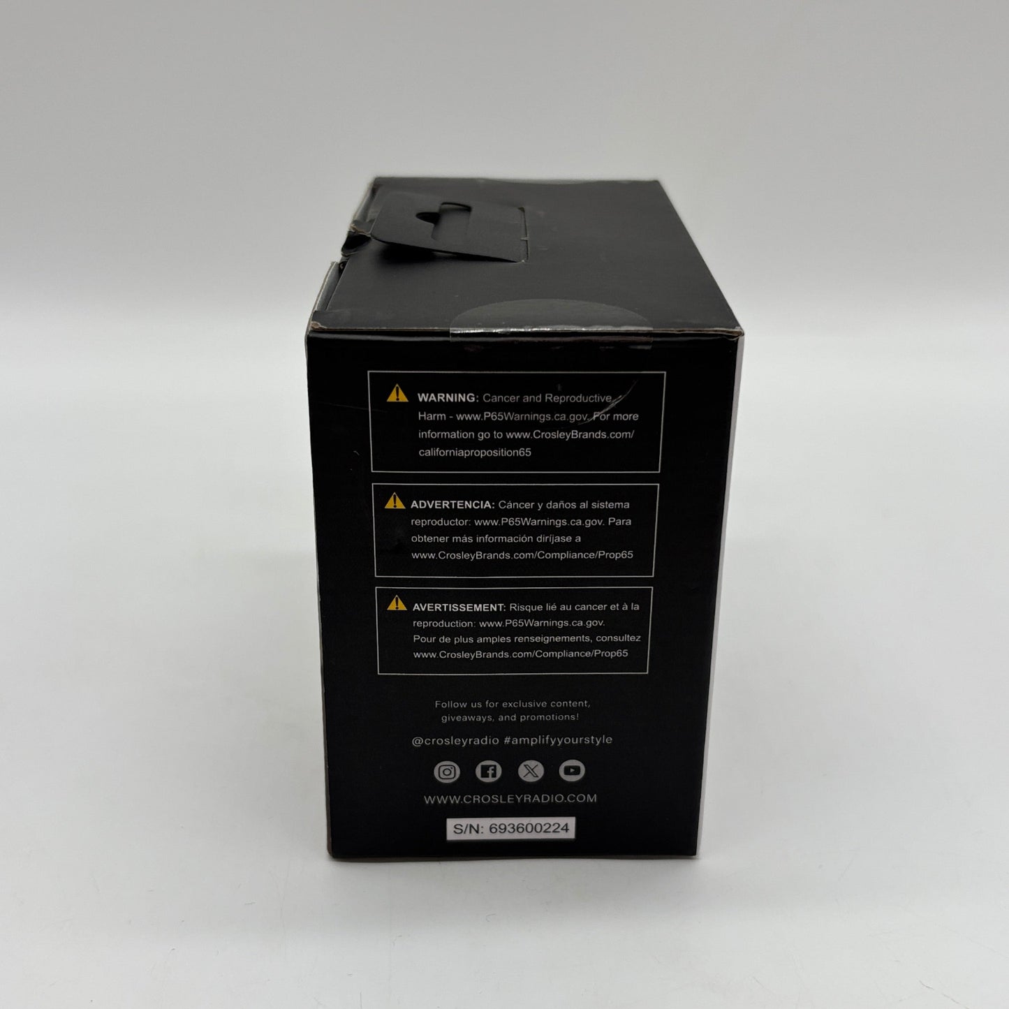 New Crosley Piper Portable Bluetooth Speaker White CR3044A-WH