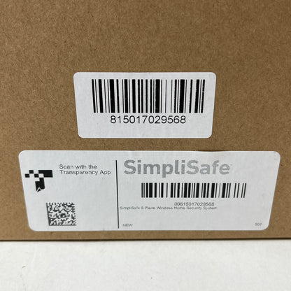 New SimpliSafe Home Security System White 4 Entry, 1 Motion, 1 Panic PK032