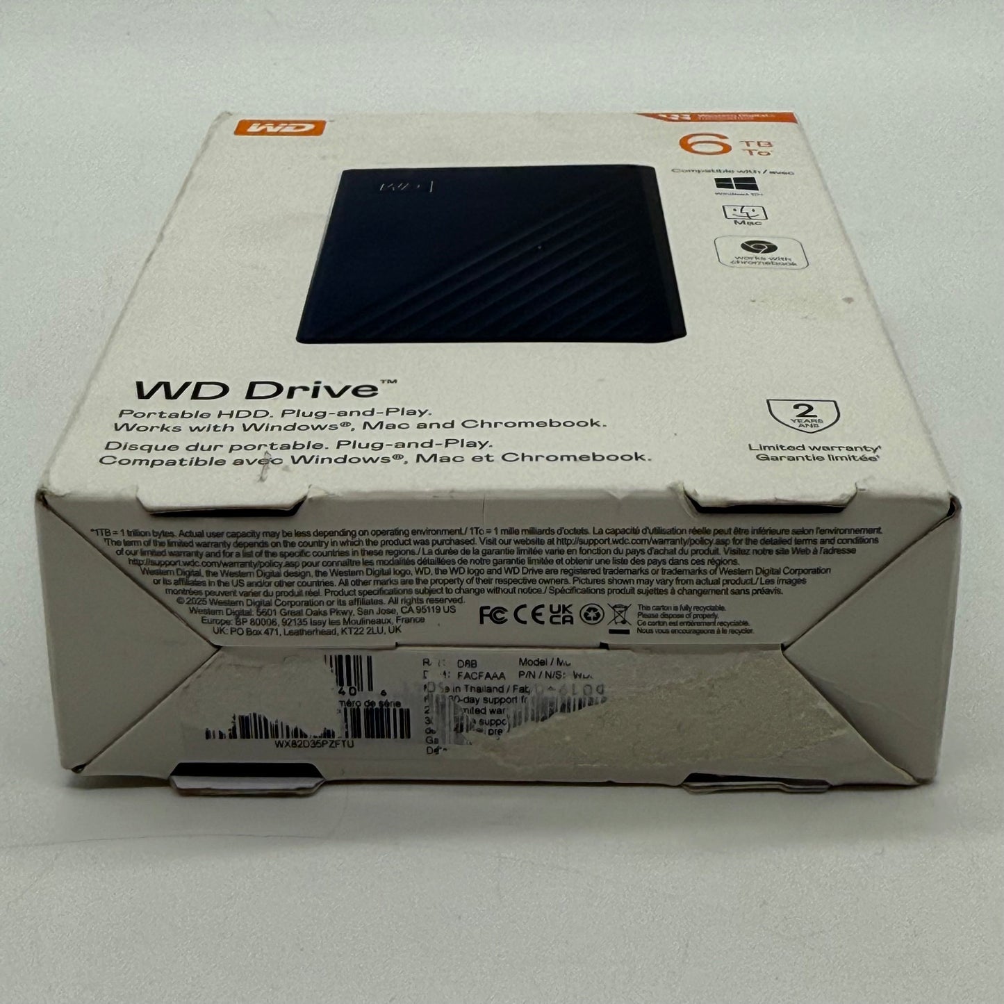 New Western Digital WD Drive 6TB  Portable HDD