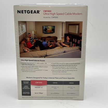 New Netgear CM1000 Ultra-High Speed Cable Modem DOCSIS 3.1