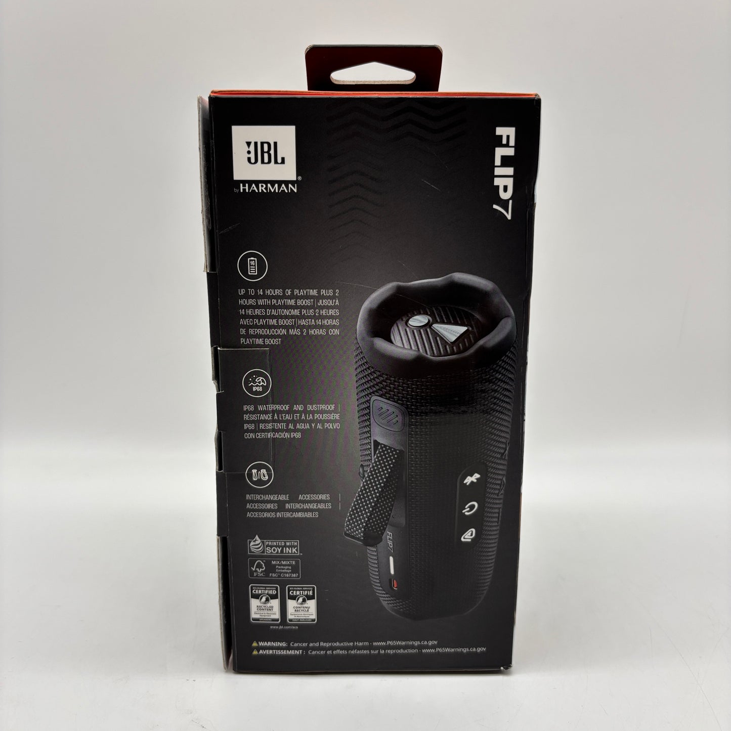 New JBL Flip 7 Portable Wireless Bluetooth Speaker Black