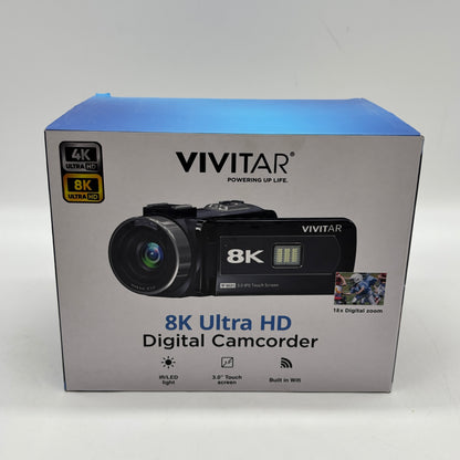 New Vivitar 8k Ultra HD Digital Camcorder Handheld DVR8K-BLK-STK-4
