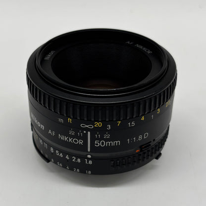 Nikon AF NIKKOR 50mm f/1.8 1:1.8 D Camera Lens